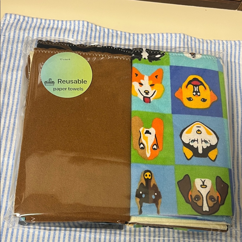 Reusable Dog Print Paper Towels